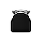 Holland Bar Stool Co 30" Swivel Bar Stool, Black Wrinkle, Black Vinyl Seat 82030BWBlkVinyl - alternate 2